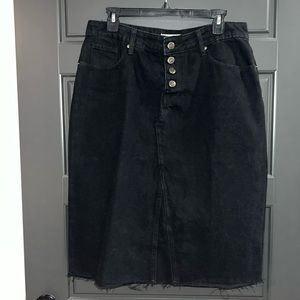 “Haven” Main Street exchange high waisted midi skirt